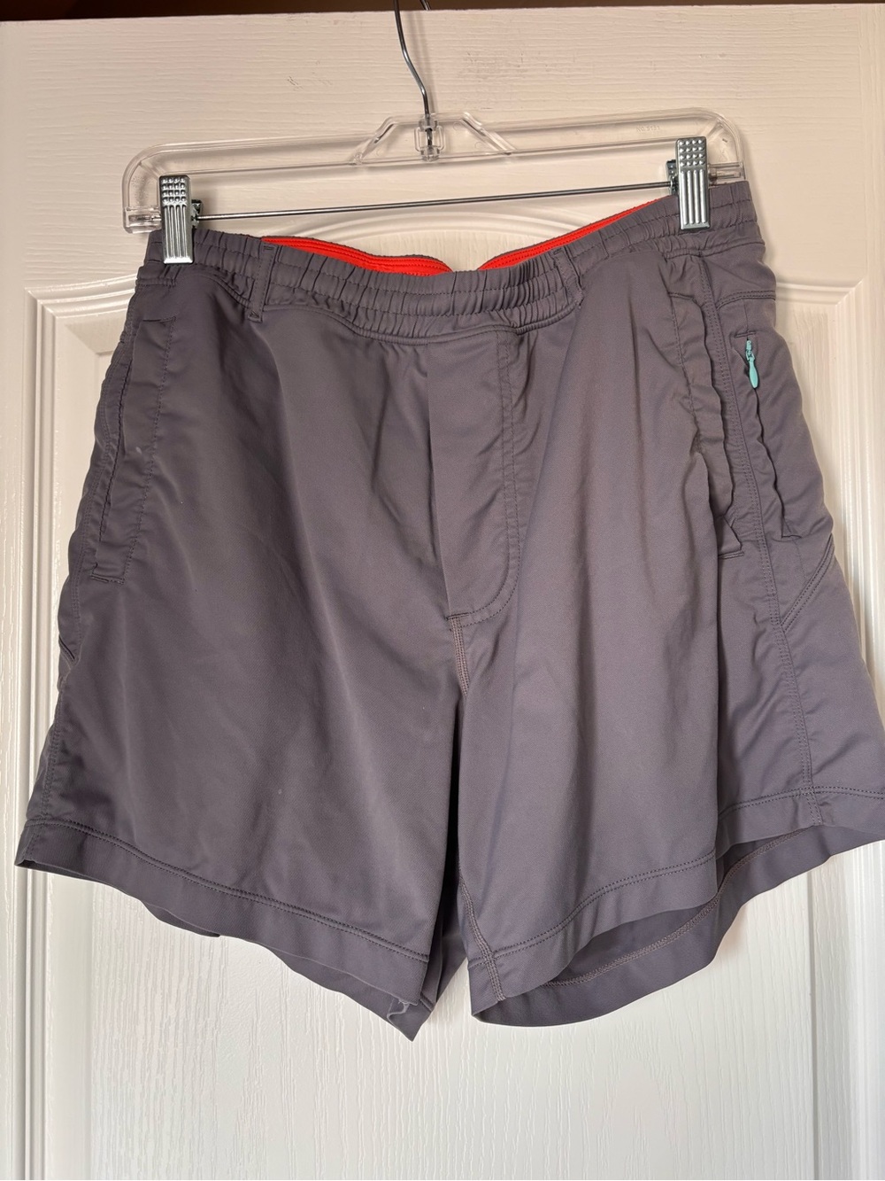Birddogs Shorts Classic Lined 5” Athletic Stretch Gym Run Gray Men Large *Flaw*